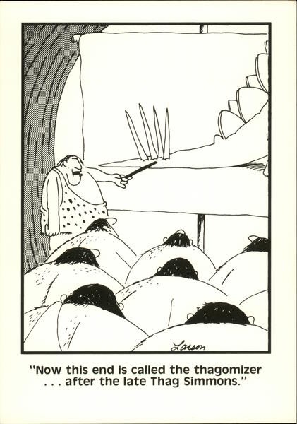 Gary Larson The Thagomizer Original Vintage Postcard