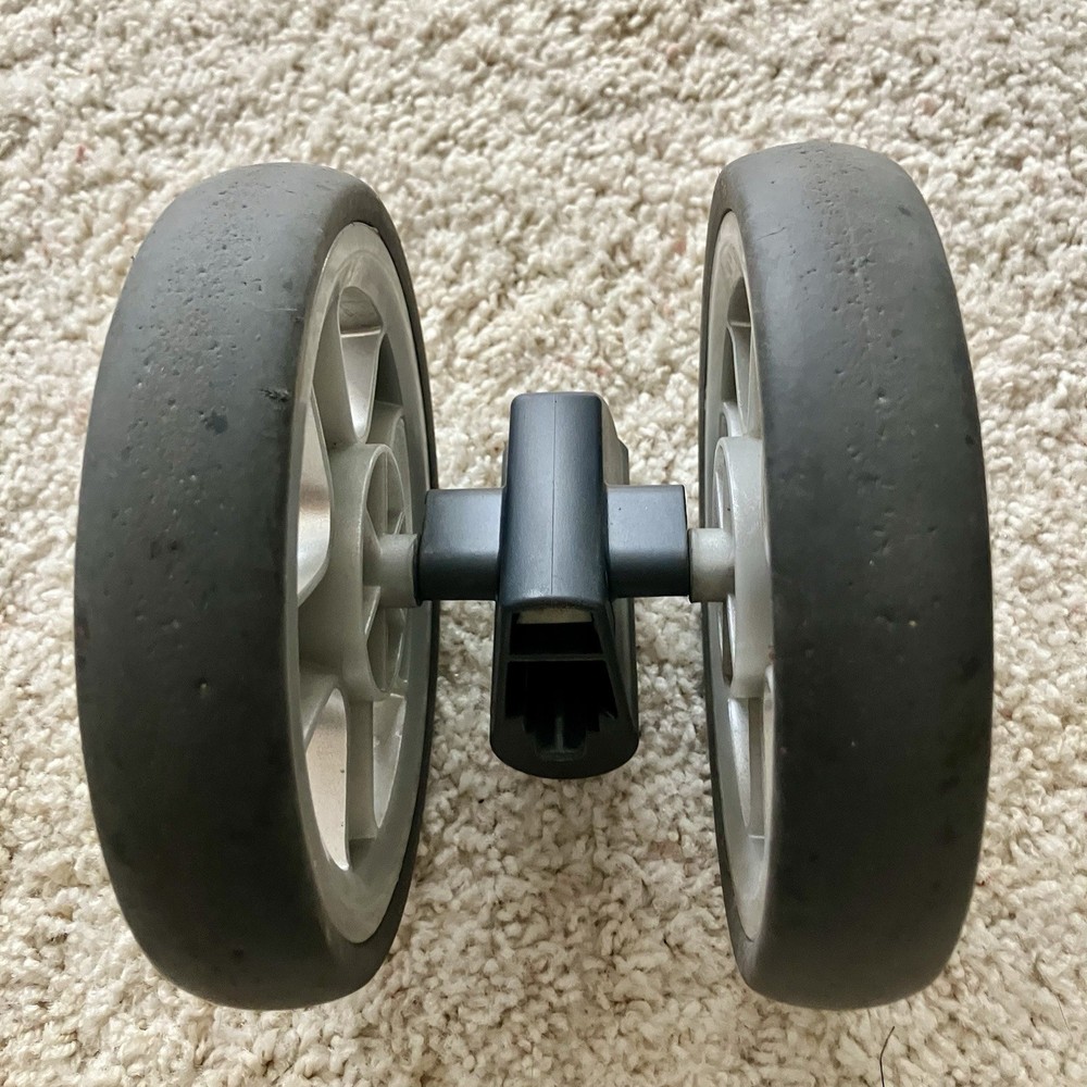 Chicco Keyfit Caddy Stroller - Replacement Front Wheels. - Silver Double Wheels.