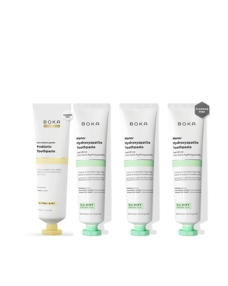 Boka Nano Hydroxyapatite toothpaste Bundle Of 4 - Read Description