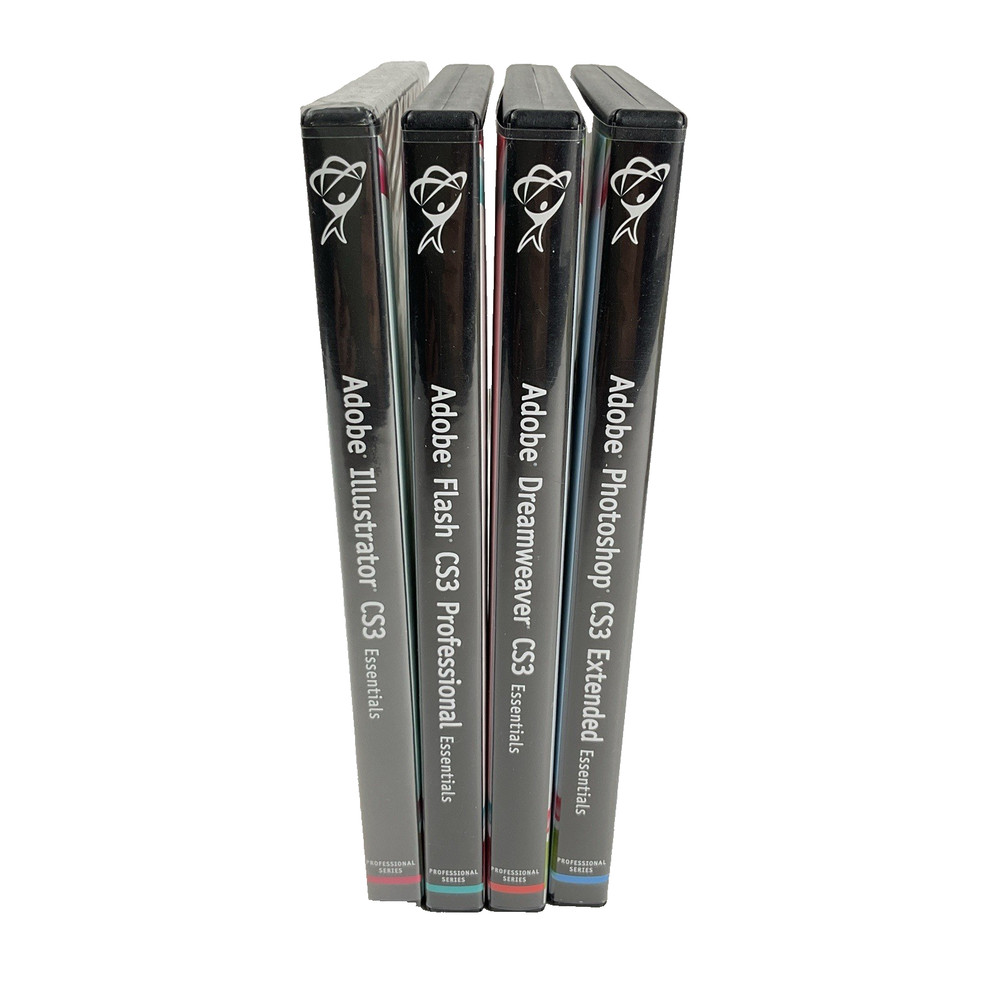 TOTAL TRAINING FOR ADOBE PHOTOSHOP DREAMWEAVER FLASH ILLUSTRATOR  CS3 BUNDLE 4