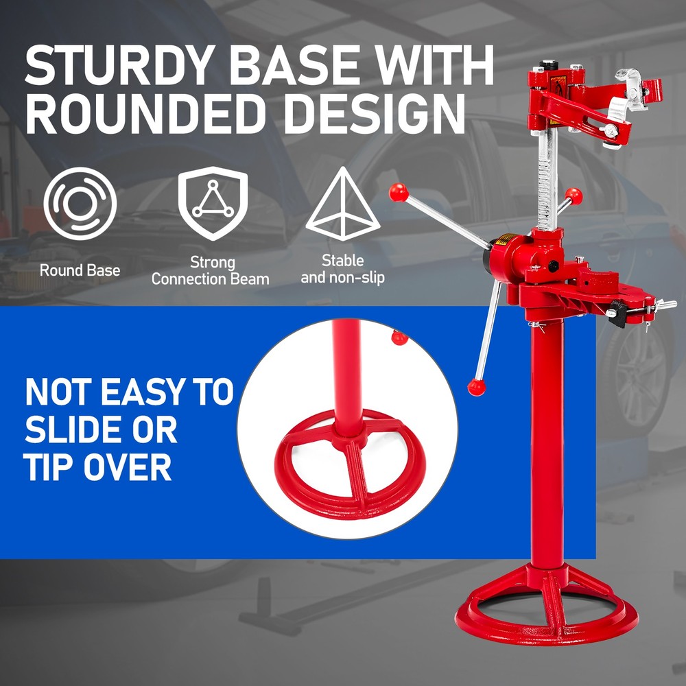 2200lbs Vehicle Auto Spring Compressor Hand Operate Spring Removal RED