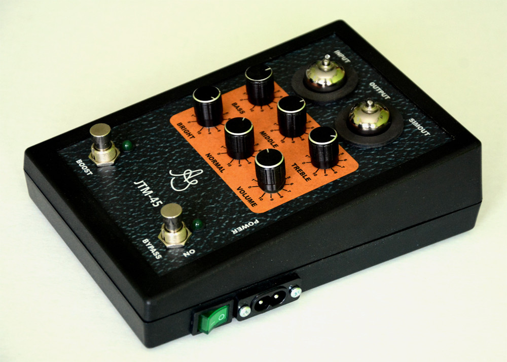 Tube guitar preamp based on JTM45