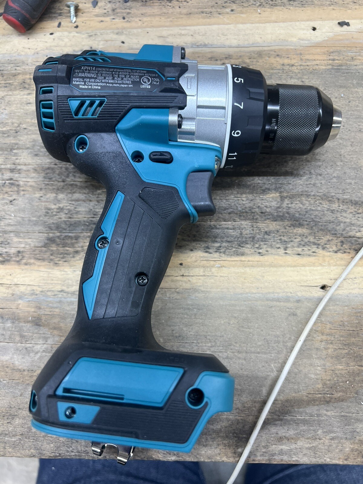 New Makita 18V XPH14 Cordless Brushless 1/2" -NO SIDE HANDLE-