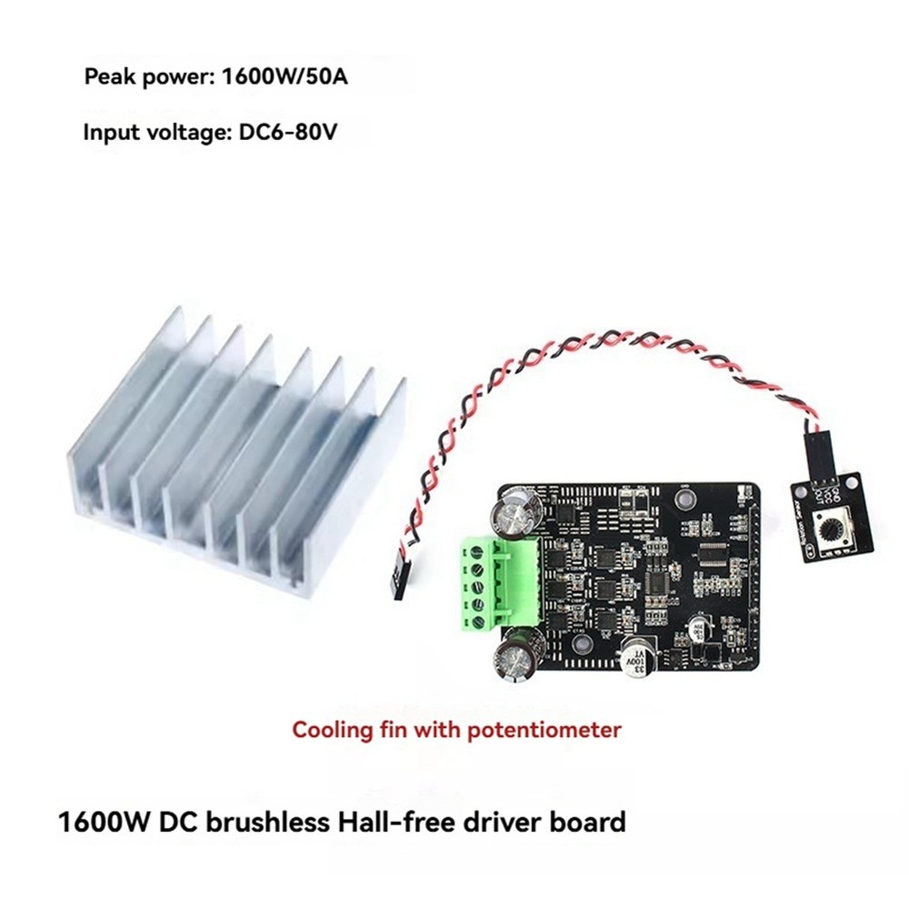 DC 6-80V BLDC Three Phase Brushless DC Motor Controller PWM High Performance - 19952