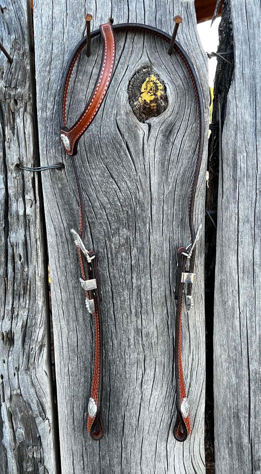 Beautiful COWBOY Vaquero SILVER SLIDING EAR HORSE HEADSTALL By Hansen Of CA