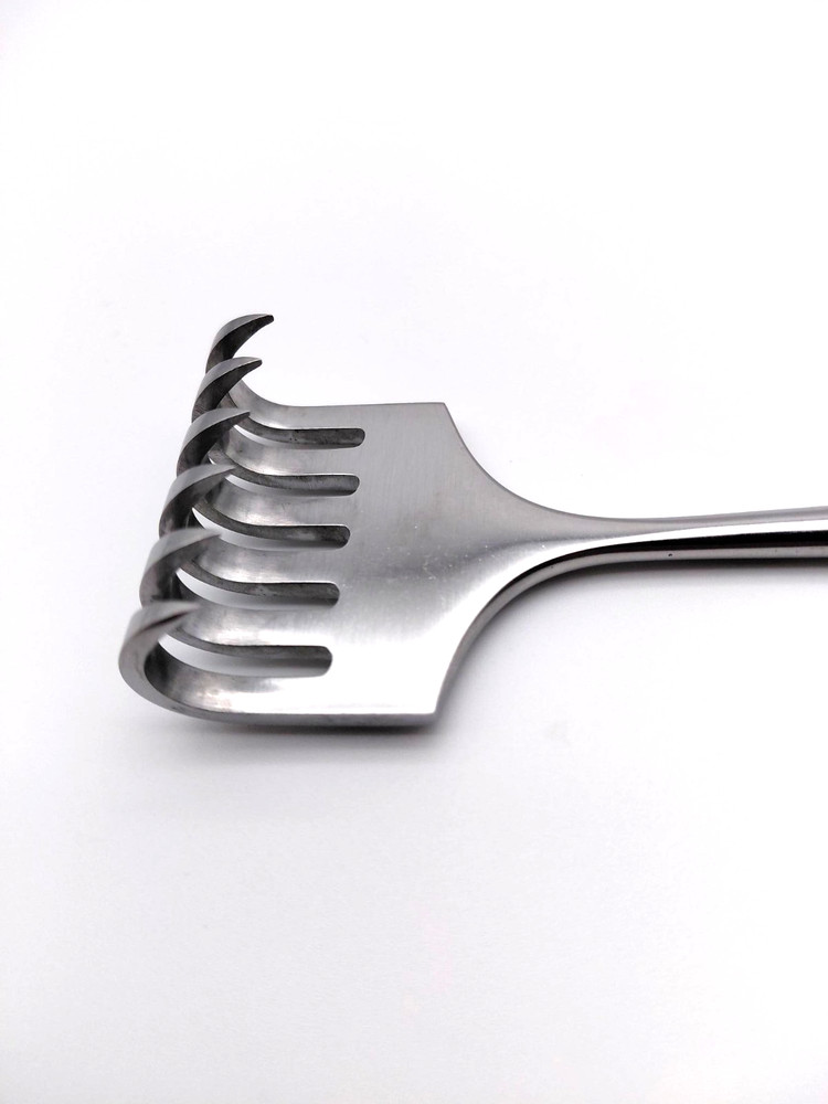 Codman 50-4223 Volkman Retractor Rake 6 Prongs Sharp 8-3/4" Length
