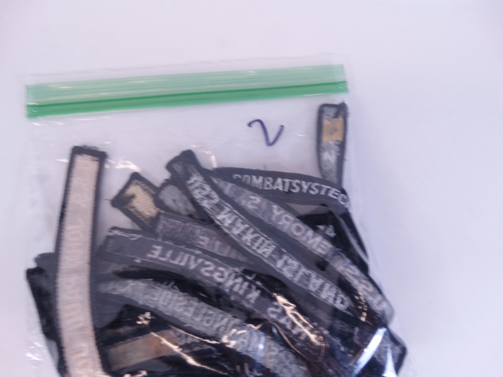 Lot of 24 - US NAVY SHOULDER STRIP TAB Rocker Patches USS Military USA America