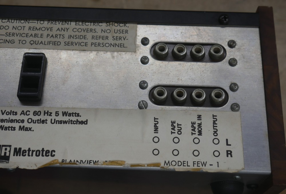 BSR Metrotec Graphic Stereo Frequency Equalizer Model FEW 1 USED TESTED
