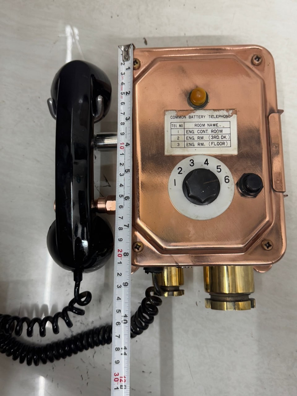 Authentic Vintage Aluminum Ship Salvage Telephone – Wall Mount | Tokyo Japan