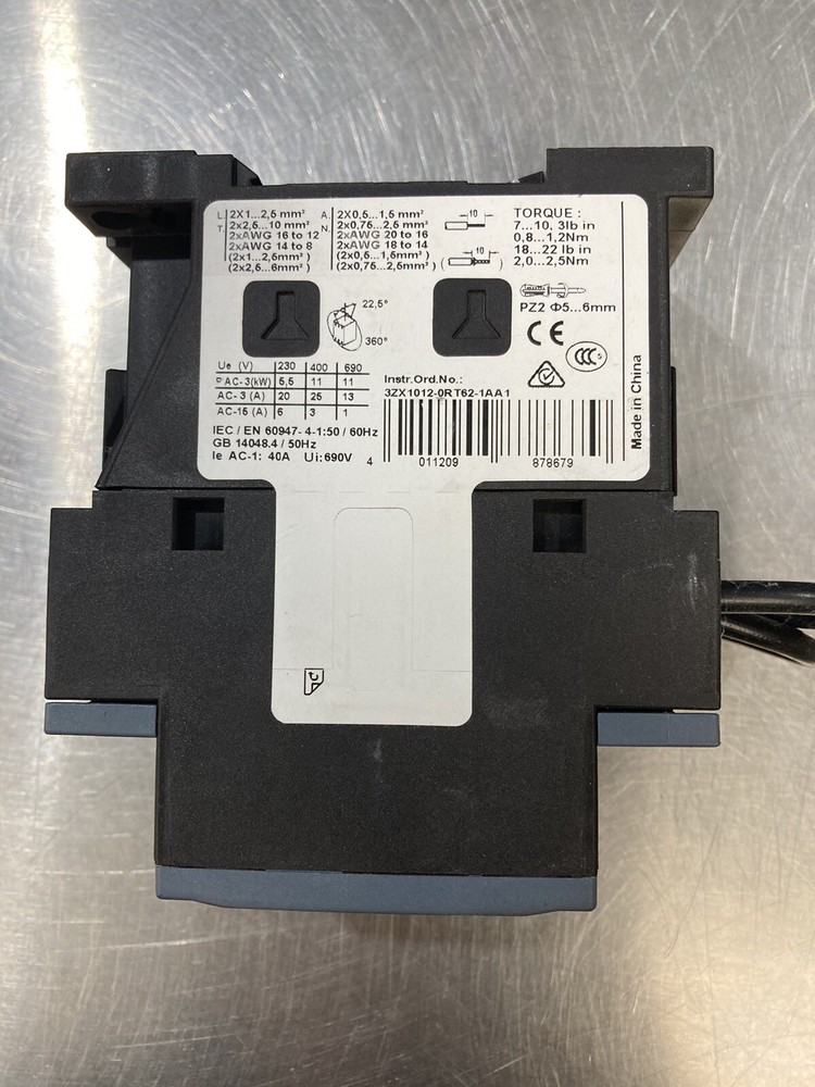 SIEMENS SIRUS 3RT6026-1AL20 Contactor
