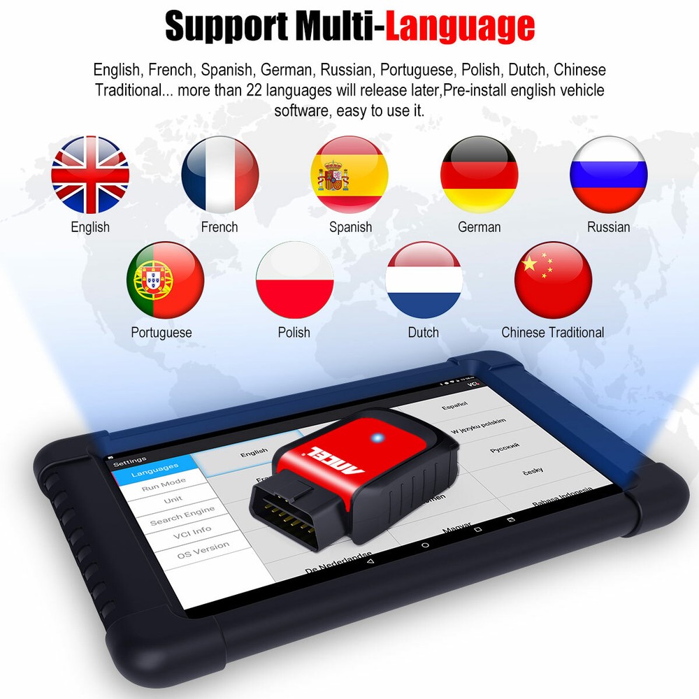 Ancel X6 OBD2 Scanner Bi-directional All System Diagnostic Tool ABS SAS DPF TPMS