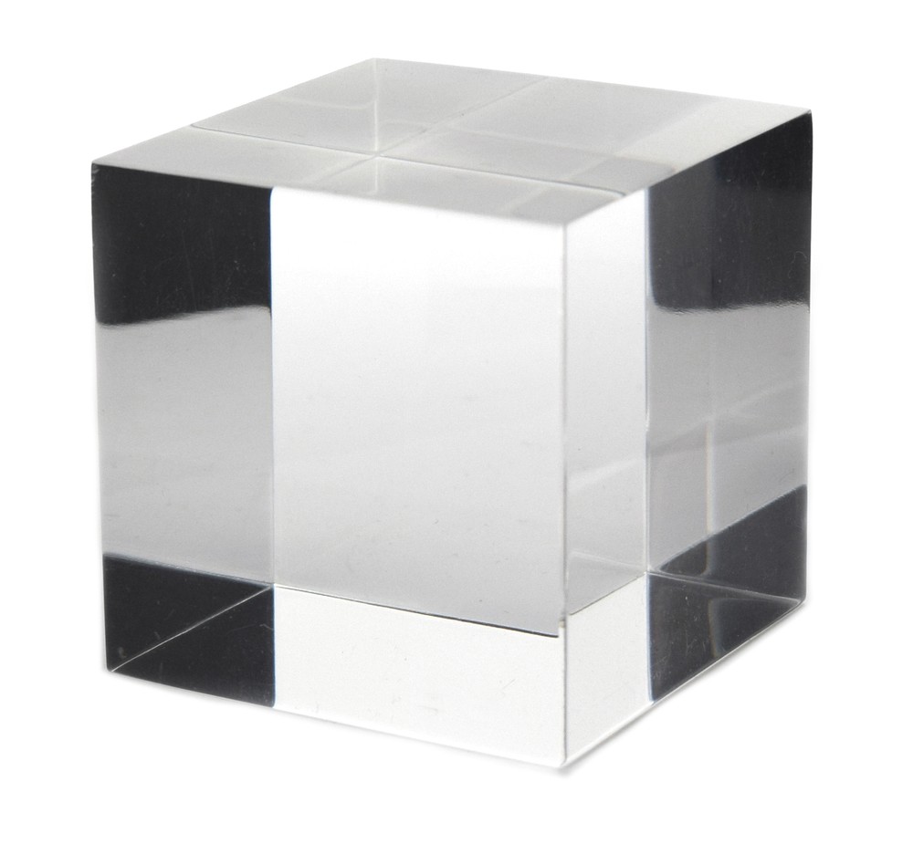 Acrylic Cube, Solid, 2" sides - Eisco Labs