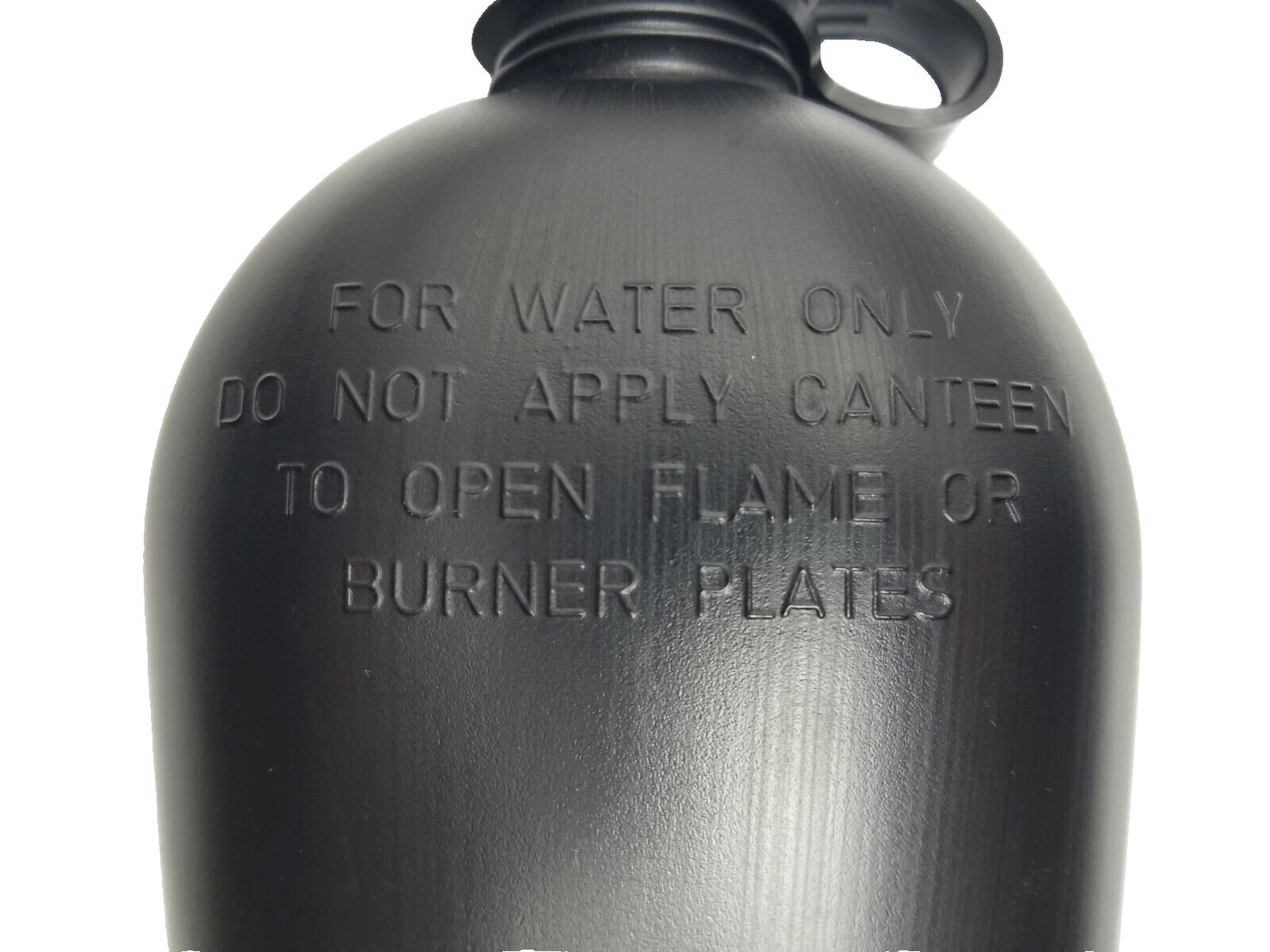 US Military Style 1 Qt Tactical Water Canteen Hard Plastic Black
