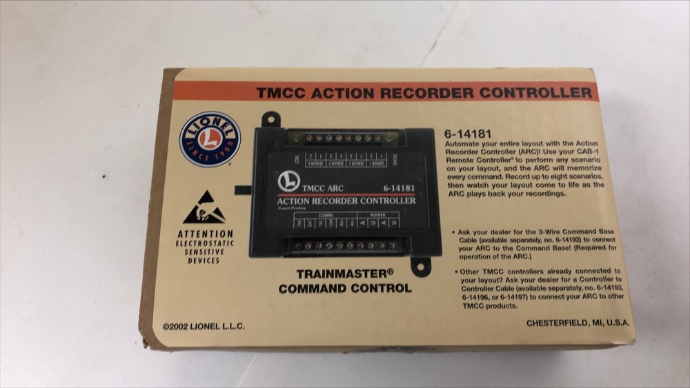 Lionel 6-14181 TMCC Action Recorder Controller - ARC  O.B.