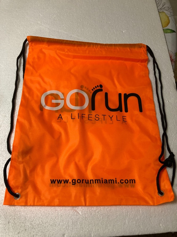 New!! Drawstring Bag - Go Run