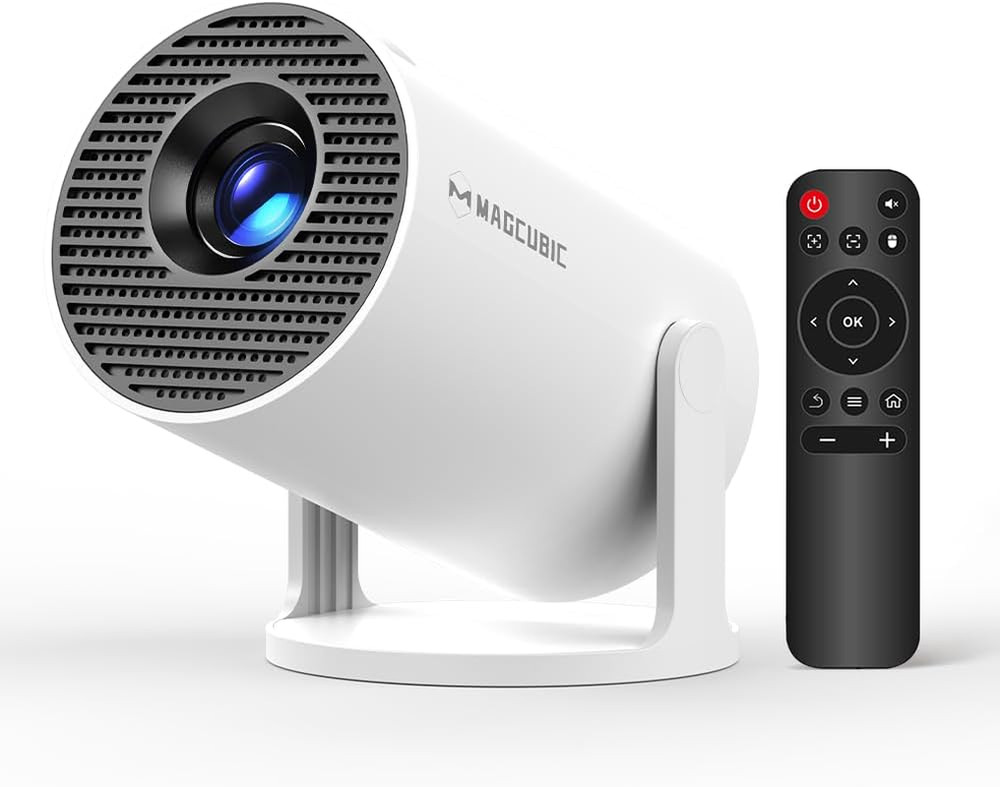 Mini Projector with Wifi and Bluetooth, 4K Support Smart Portable Projector, Sma
