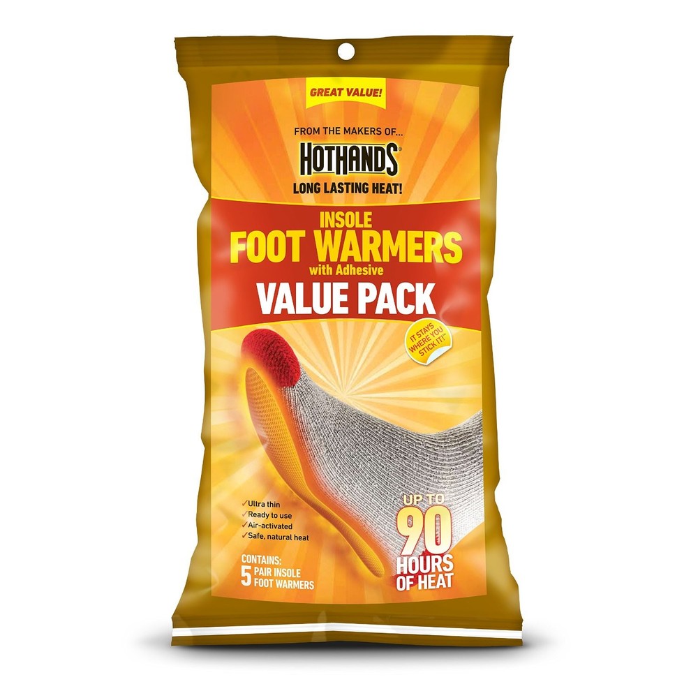 2 Pack Hothands Insole Foot Warmer 5 pair Each Value Pack