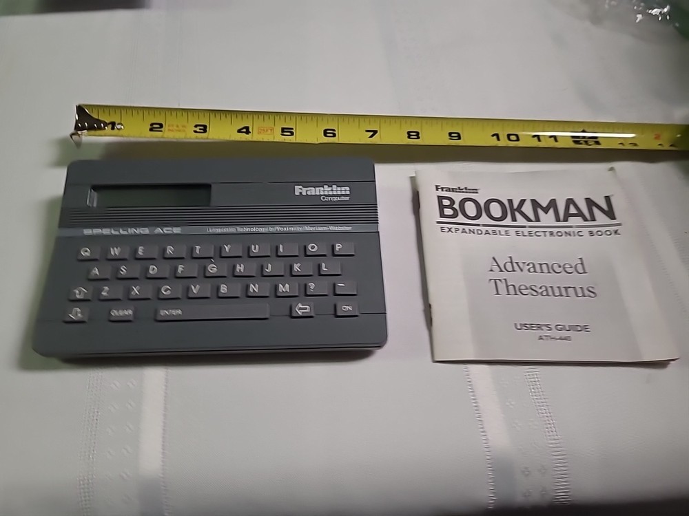 Vtg. Franklin Bookman Computer Spelling Ace (Bin C)