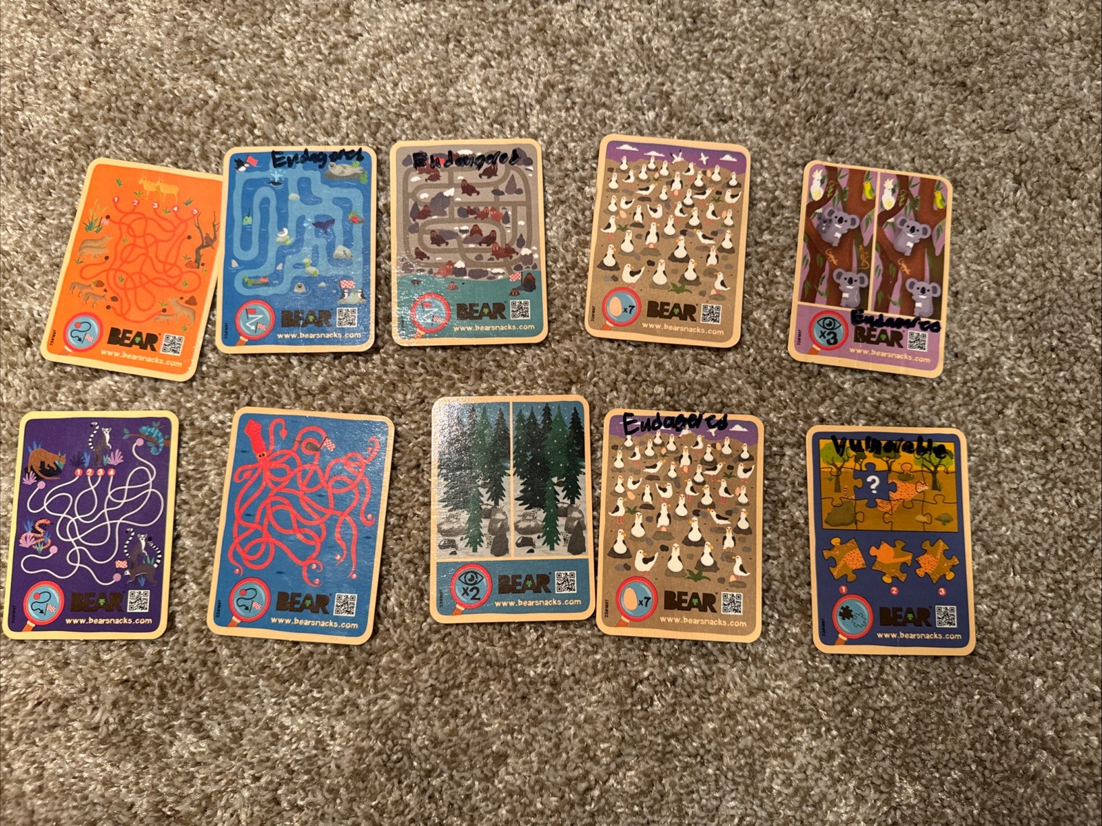 Bear Greatest Games And Fruit Snacks Trading Cards Lot Of 97