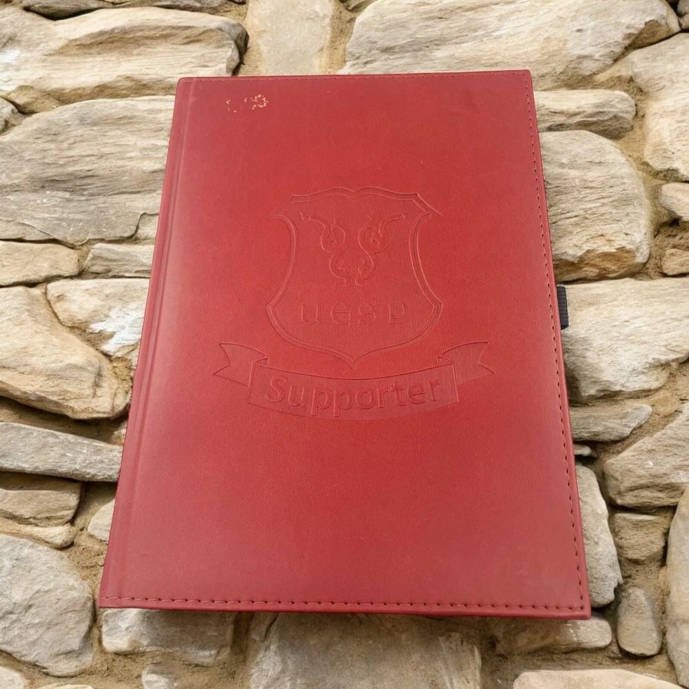 Elder Scrolls UESP Red Leather Look Embossed Supporter Journal Book