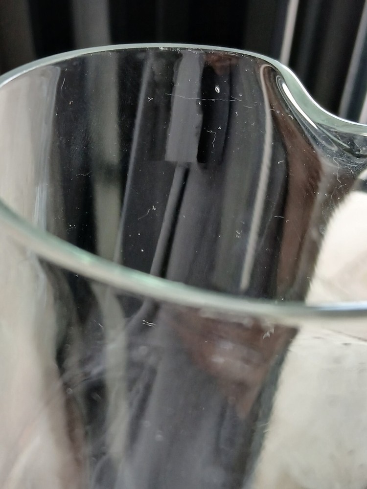 Clear Glass Pitcher 5.75" Tall