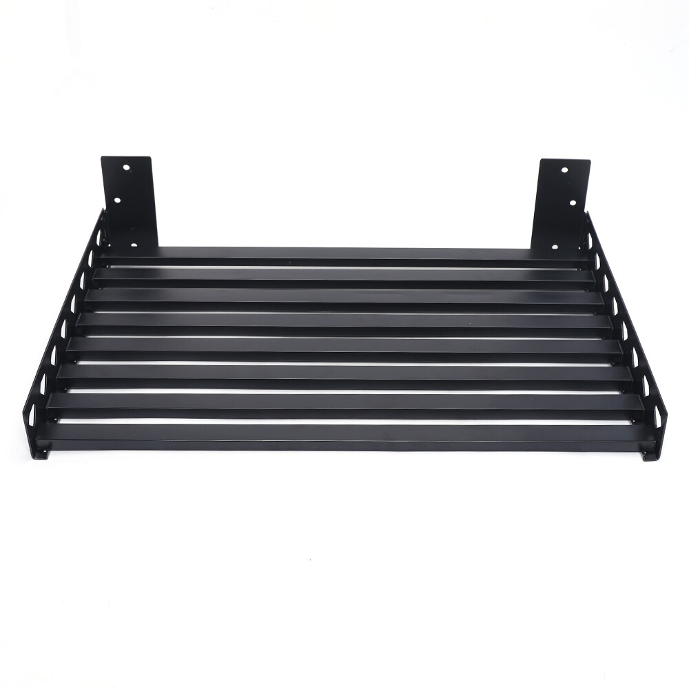 Microwave Oven Bracket Shelf Kitchen Holder Storage Rack Wall Mount with 4 Hooks