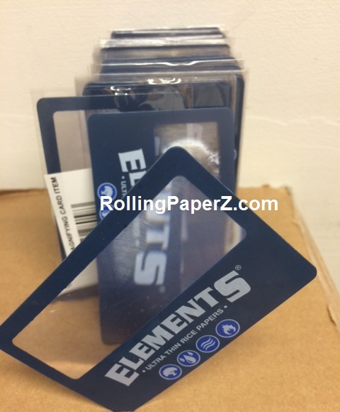 TWO ELEMENTS Rolling Papers Magnifier Scooping Cards - SEE WHAT YOU ARE SMOKING!