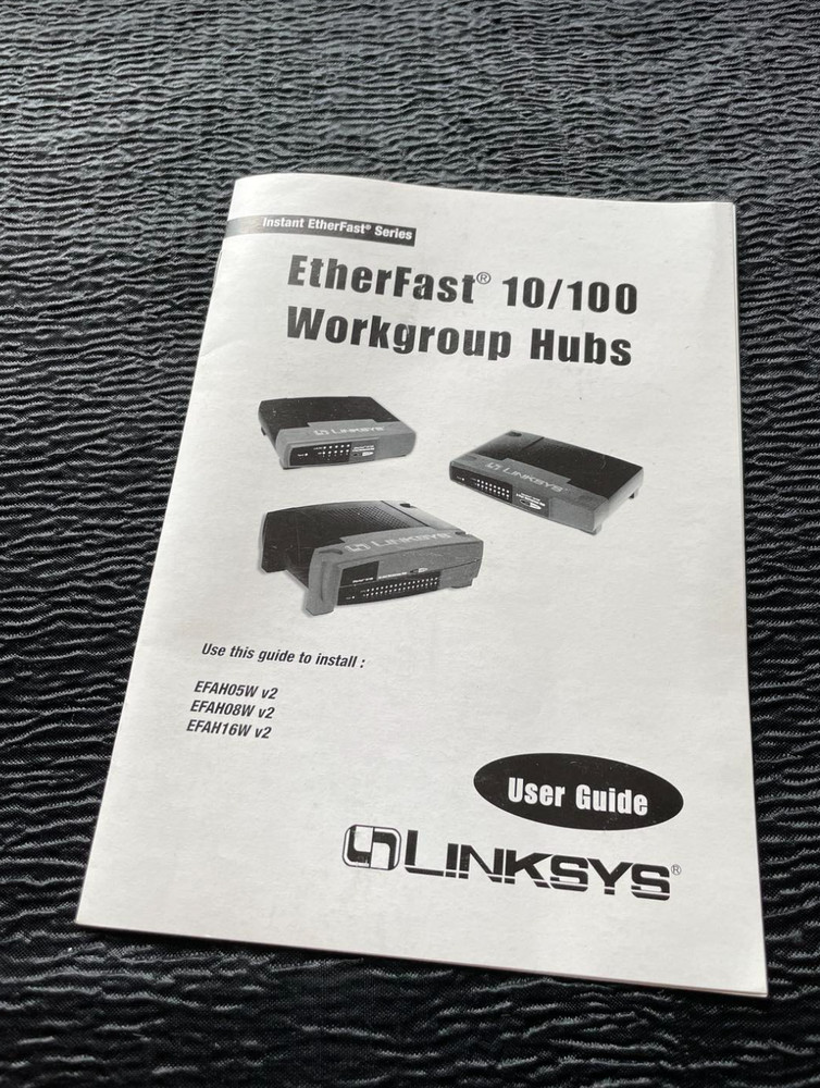 User Guide ONLY EtherFast 10/100 Workgroup Hubs EFAH05W EFAH08W EFAH16W v2