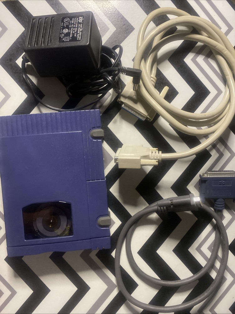 Iomega External Parallel ZIP-100 Drive Z100P2 W/ Cables & AC Adapter UNTESTED