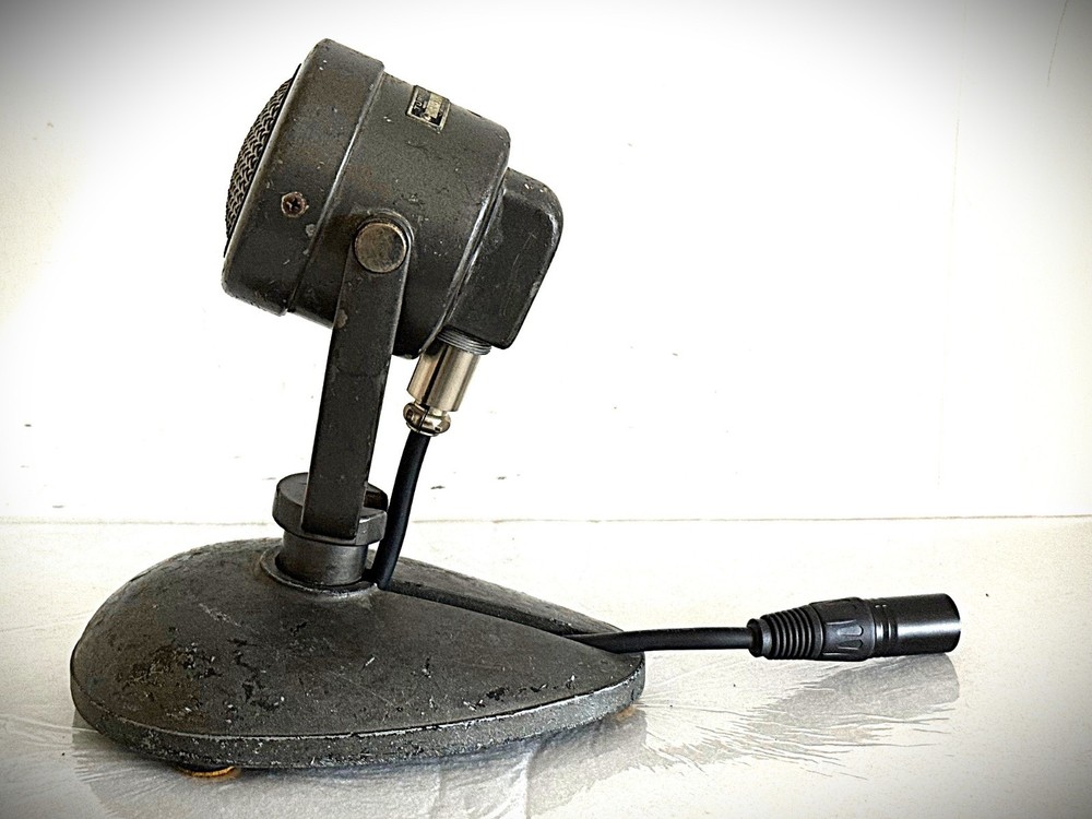 1950's Turner 999 Dynamic Microphone, original, working, w/Altec stand & cable