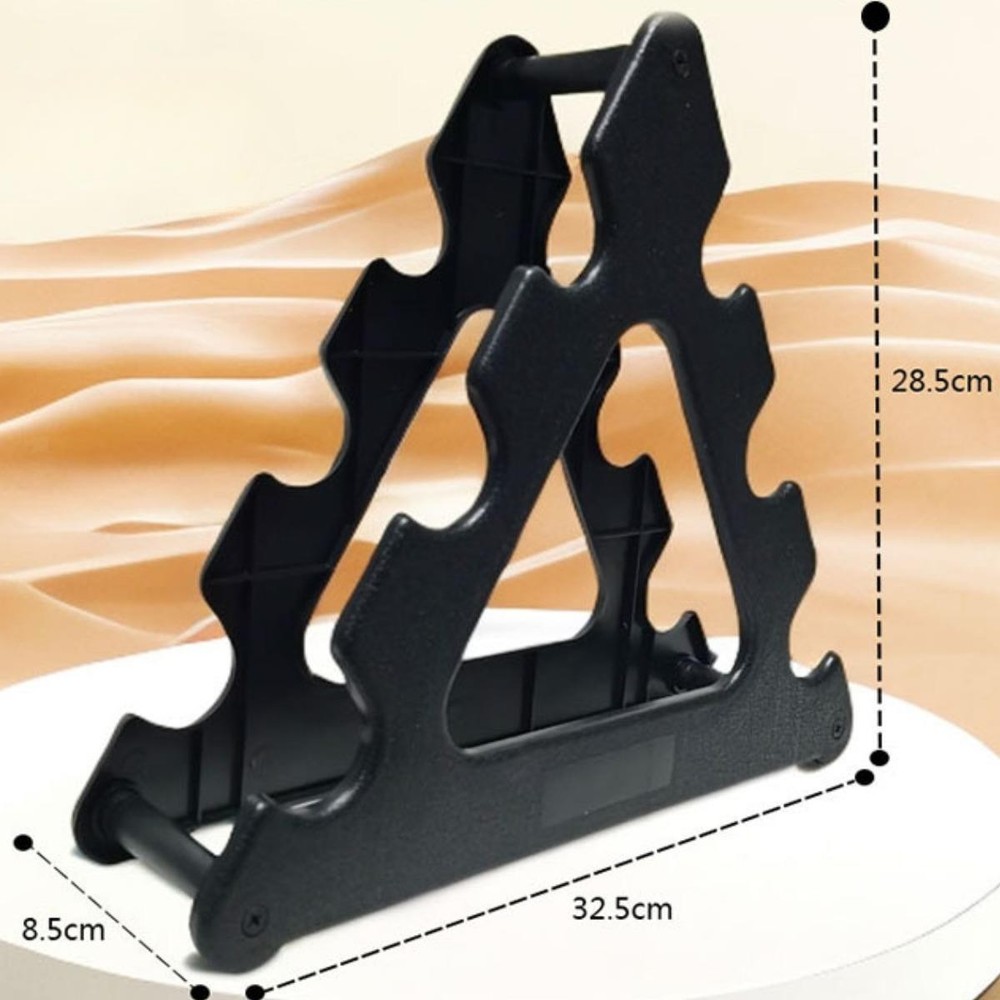 3 Tier Dumbbell Rack Weight Multifunctional Compact Adults Dumbbell Stand for