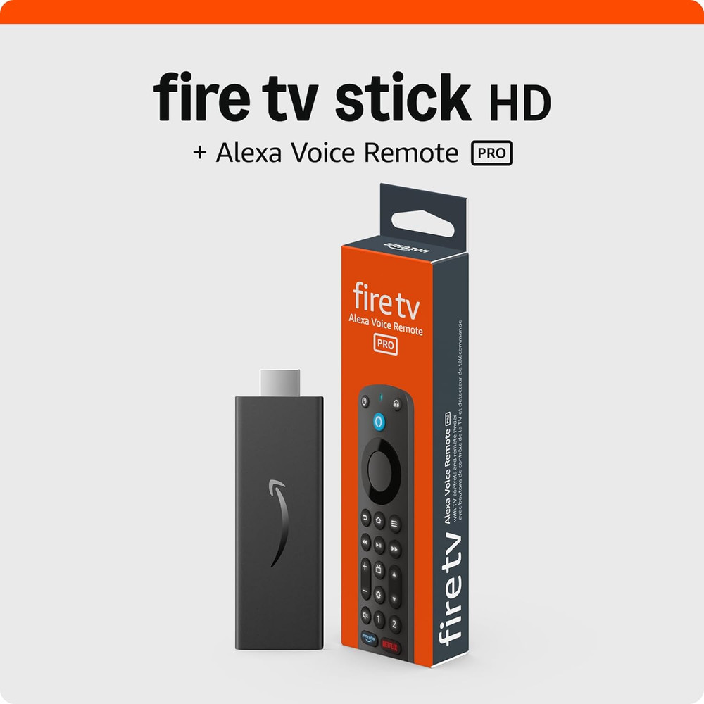 Fire TV Stick HD Streaming Device Bundle with Alexa Voice Remote Pro