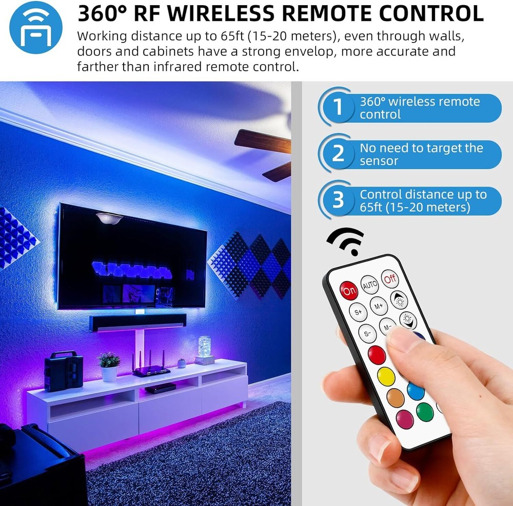 WS2812B WS2811 LED Strip Light Mini LED RF WiFi Bluetooth Music Pixel Controller