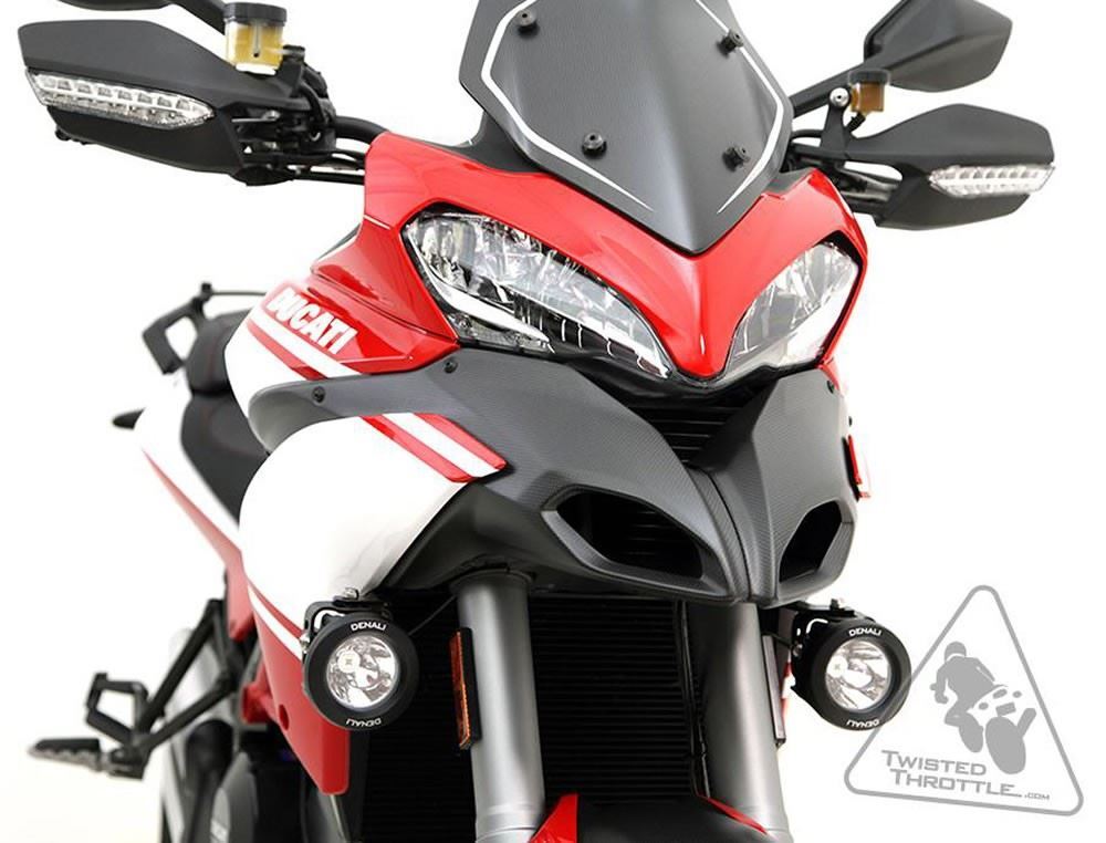 Denali light mount Black Ducati Multistrada 1200S 2010 - 2014