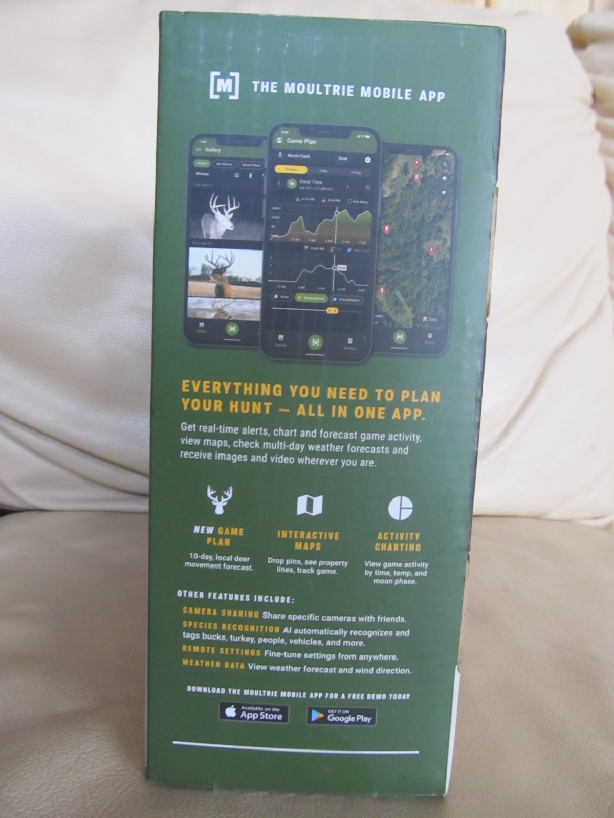 Moultrie Mobile Edge 2 Cellular Trail Camera Beige, NEW IN BOX-2 PACK KIT