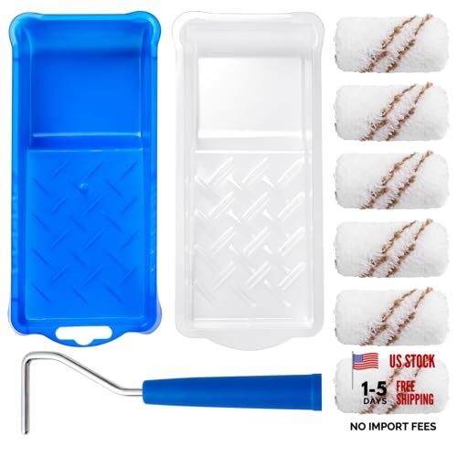 Paint Roller Kit, 9 Pack, 2 Inch Microfiber Paint Roller Covers, 2 Inch,9 Pack