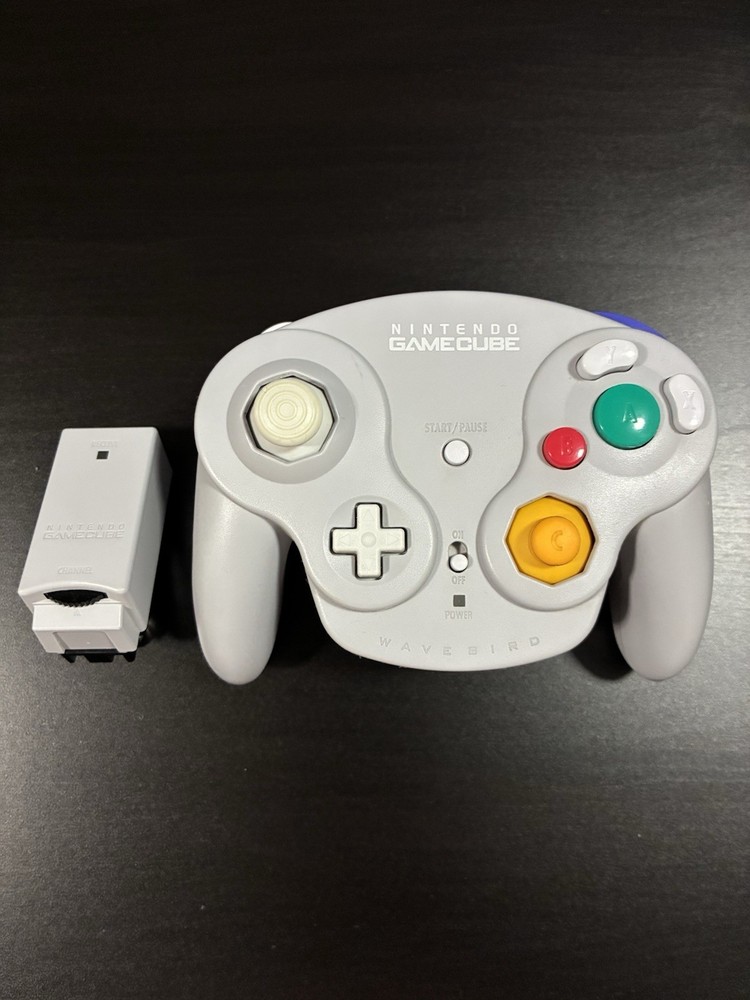 Gray Nintendo GameCube Wavebird Wireless Controller w/ Receiver OEM