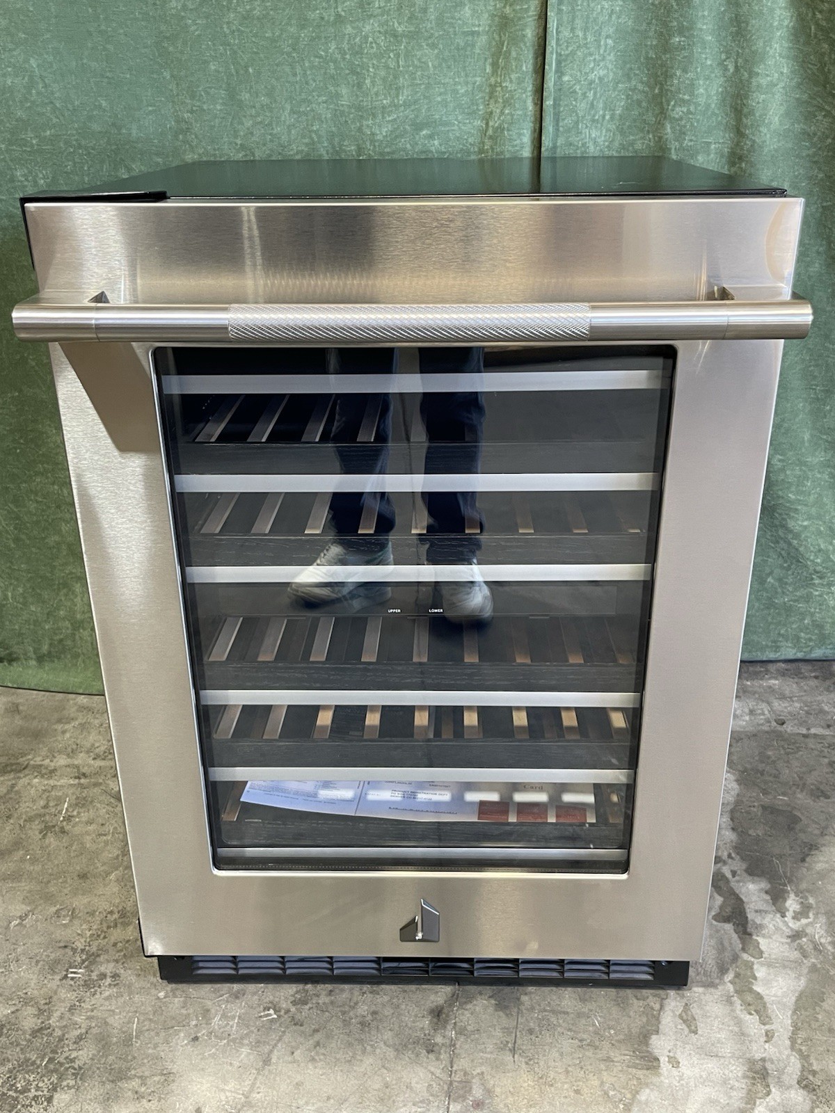 JennAir Rise 24 Inch Undercounter Dual Zones Wine Cooler - JUWFL242HL