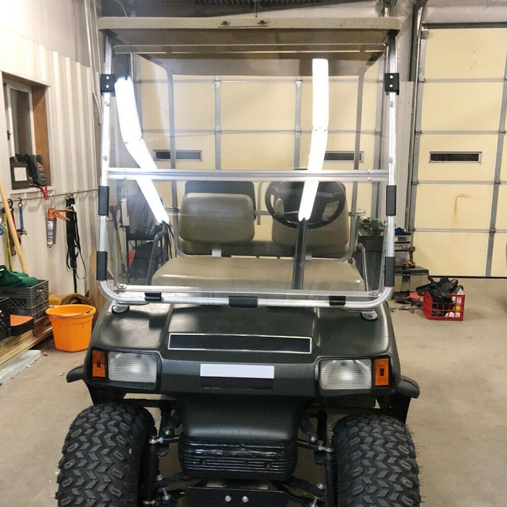 For Club Car DS 1982-2000.5 New Clear Golf Cart Windshield Folding Windscreen