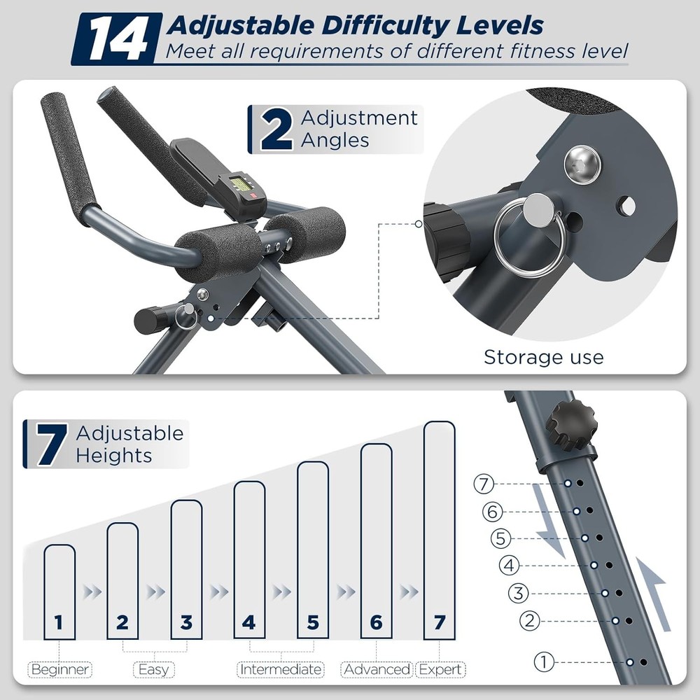 Foldable Rowing Machine Home Workout Equipment