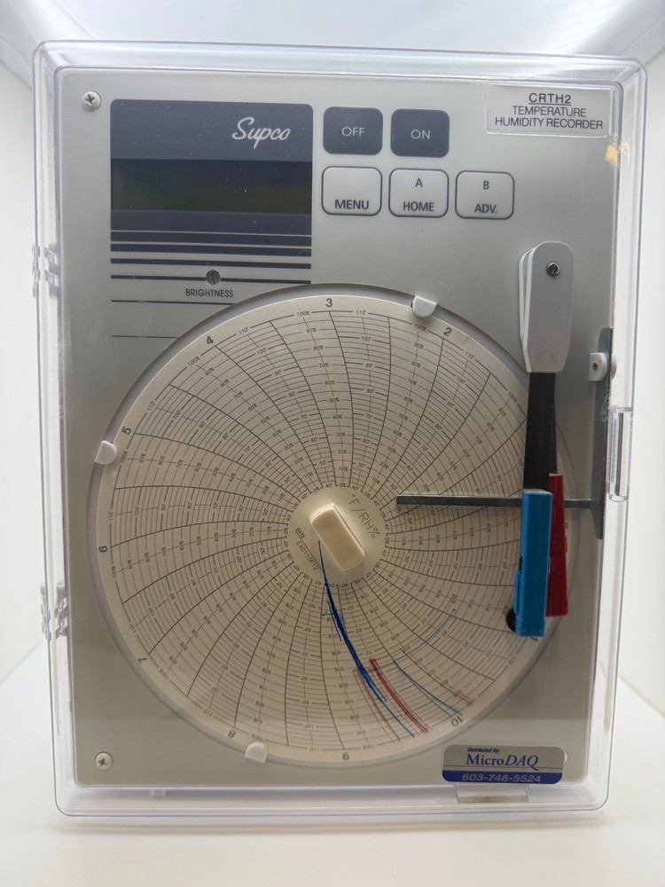 Supco CRTH2 Temperature Humidity and Dew Point Chart Recorder ***OPEN BOX***