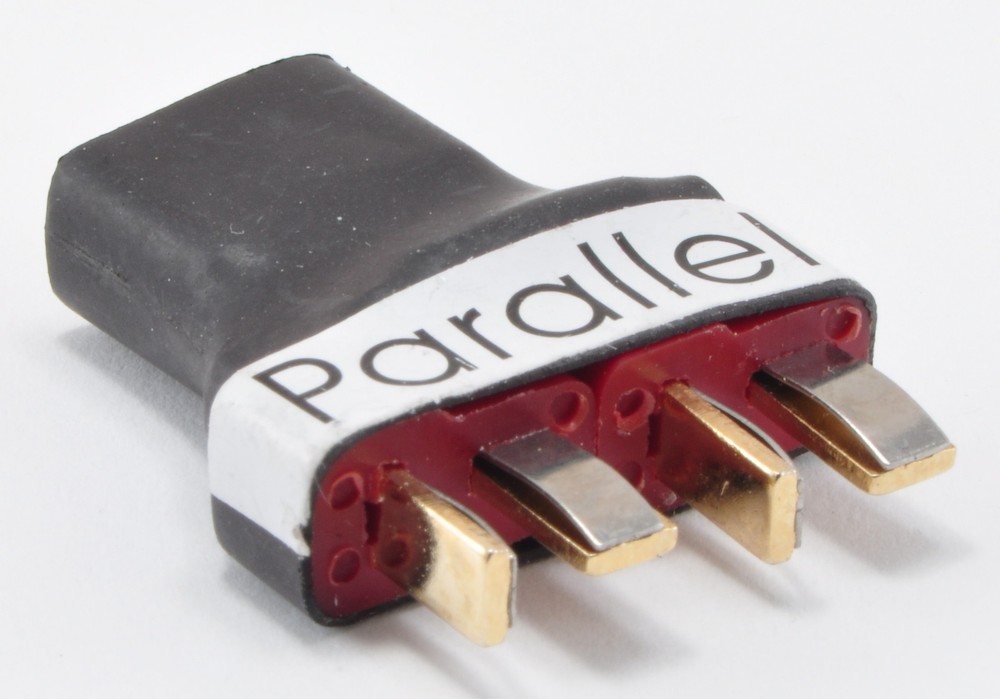 Ultra Compact T-Plug (Deans Style) Parallel Battery Connector / Adapter