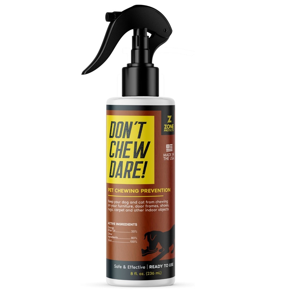 Zone Protects Don't Chew Dare; Pet Chewing Deterrent; 8oz Trigger Spray