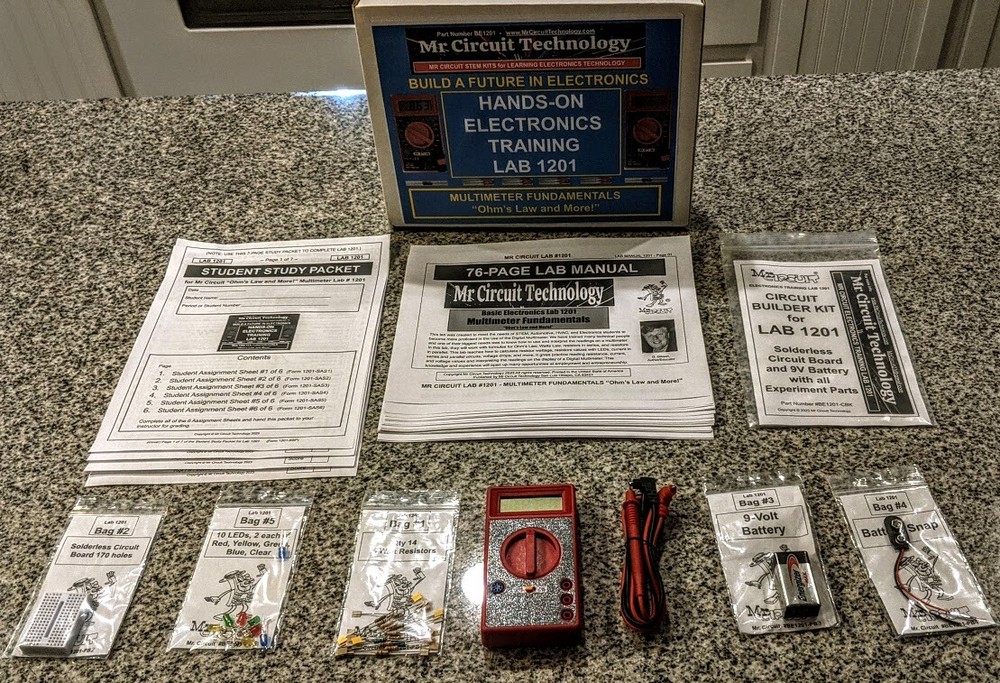 1201-LAB Mr Circuit Lab 2 PRACTICAL ELECTRONICS TROUBLESHOOTING with MULTIMETER