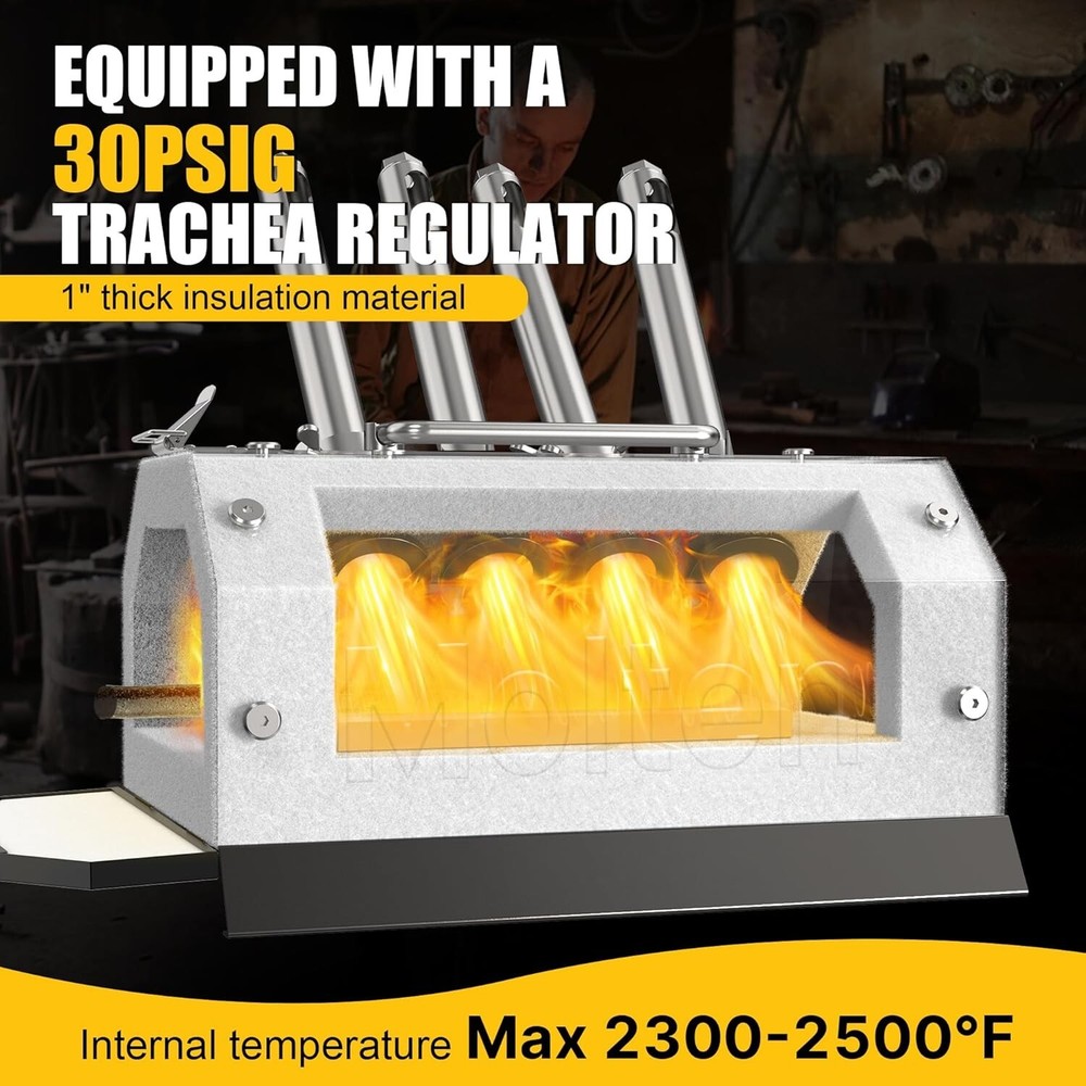 Four Burner Propane Forge for Home＆Professional, Gas Forge-Efficient Heating