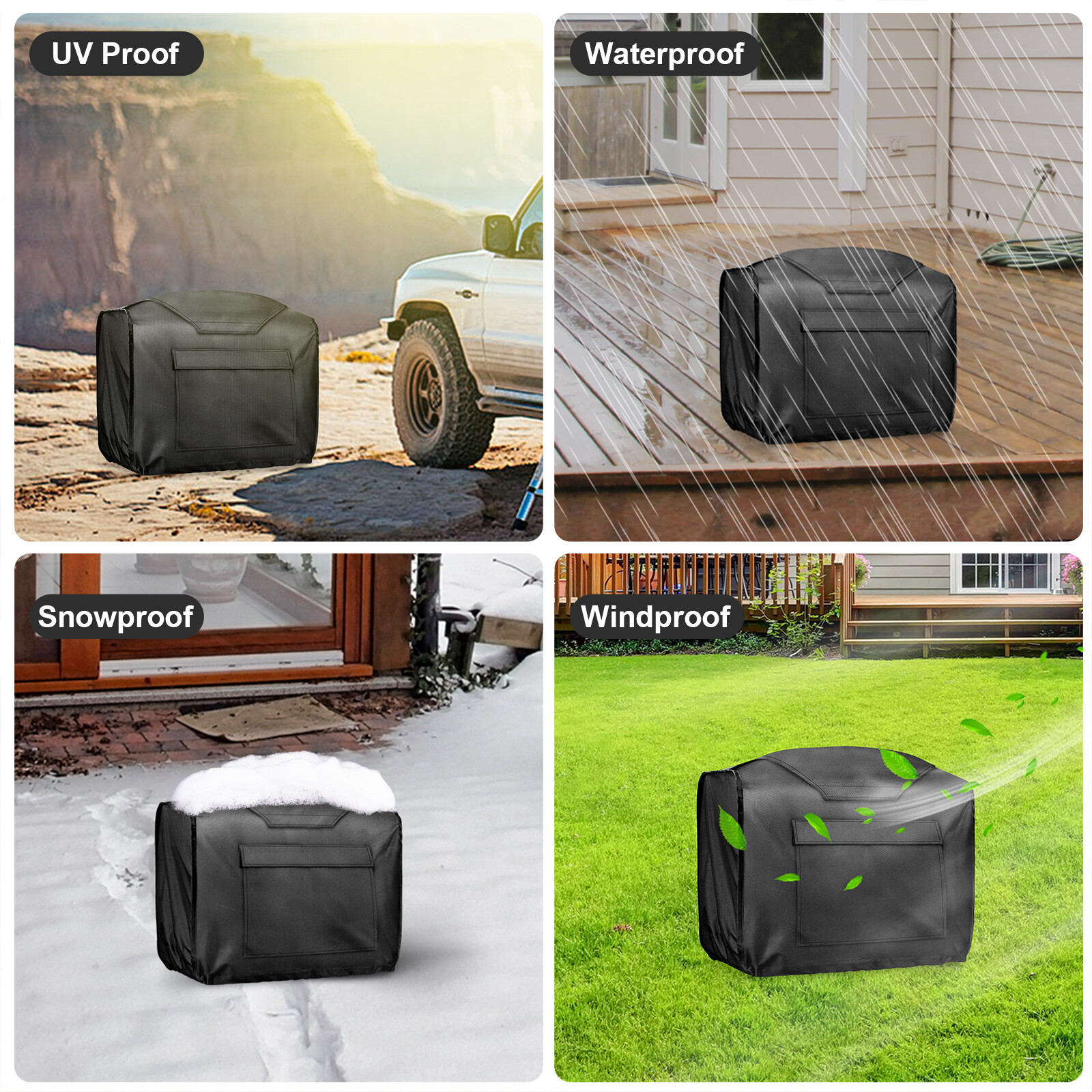 Waterproof Heavy Duty Generator Cover, Portable Outdoor Inverter Storage Cover