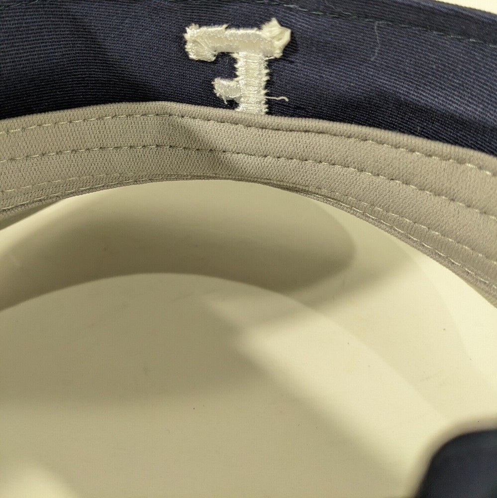 Navy Blue Visor with F Logo Strapback One Size Fits Most