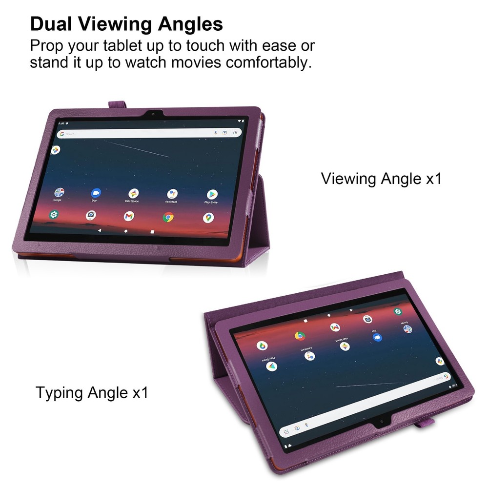 Case For AEEZO Android 14 / 13 Tablet 10.1'' Folio Stand Cover/ Screen Protector