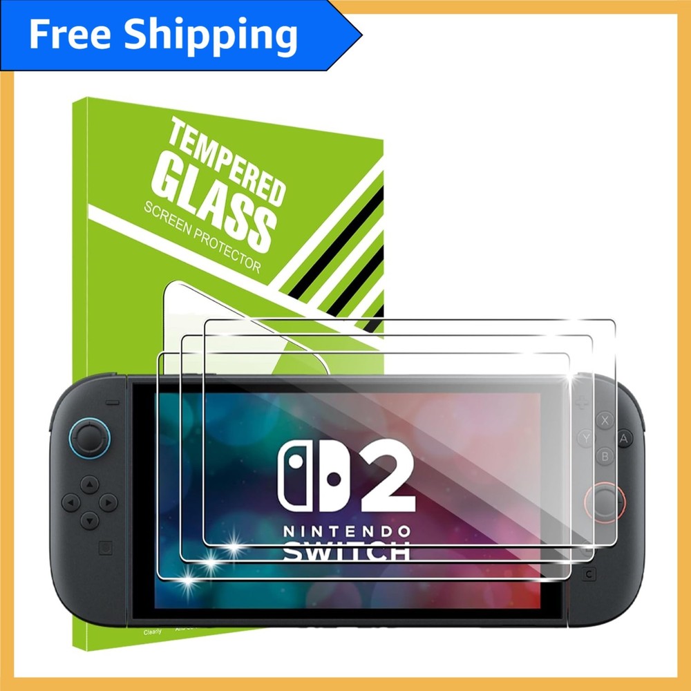 Anti-Scratch Screen Protector for Nintendo Switch 2 - 3-Pack Protection