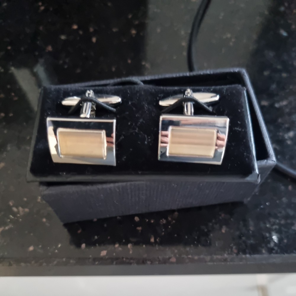 Thomas Nash silver cufflinks Brand New